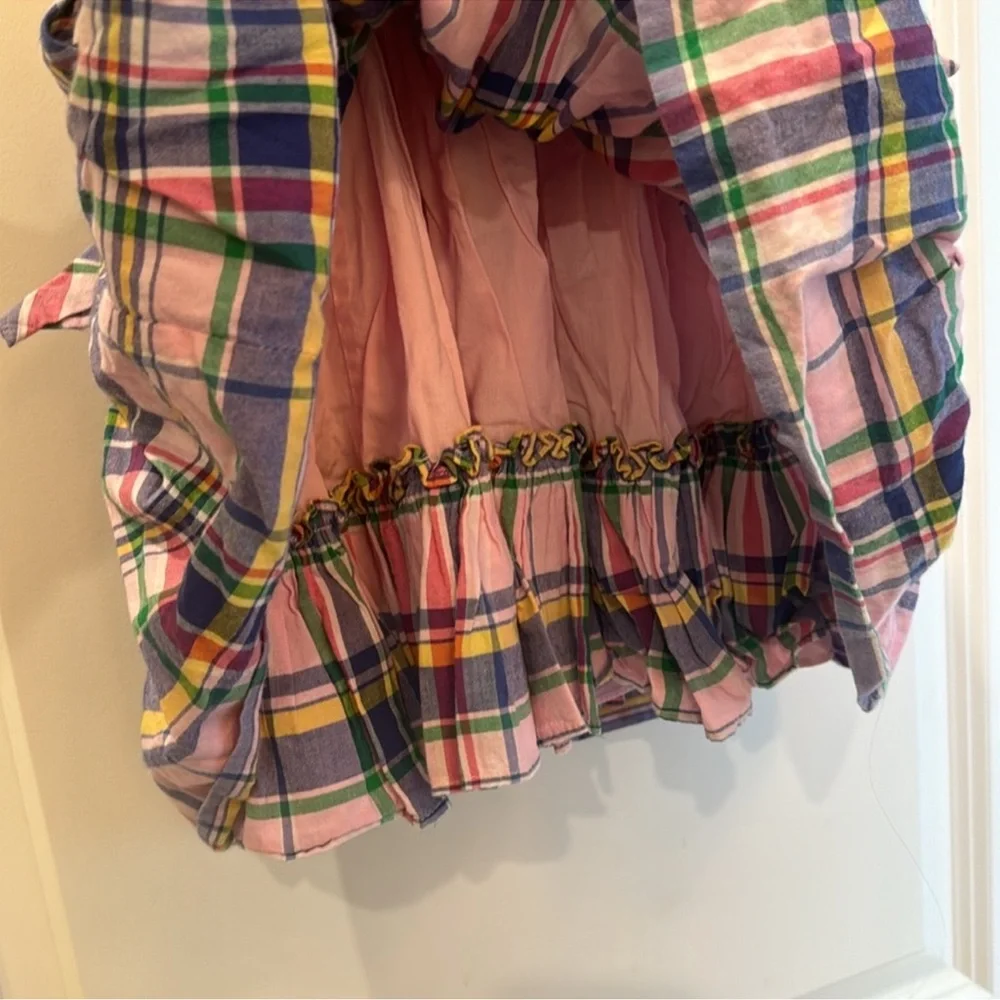 Ralph Lauren pink plaid preppy sleeveless girls 3T sundress
